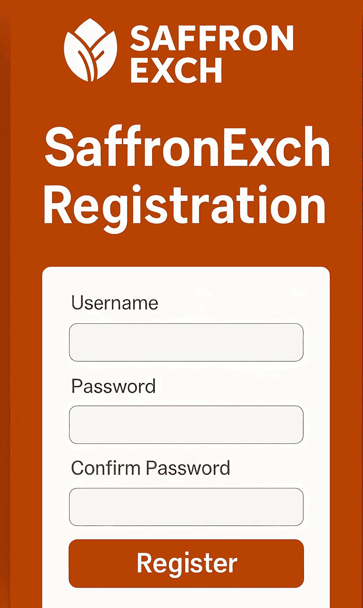 Register Saffronexch ID registration screenshot
