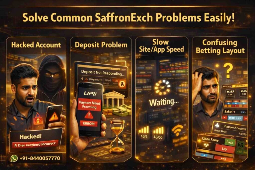 solve common saffronexch probblems 