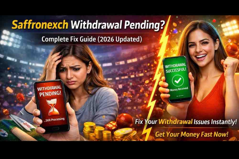 saffronexch withdrawal pending vs withdrawal successful fix guide 2026