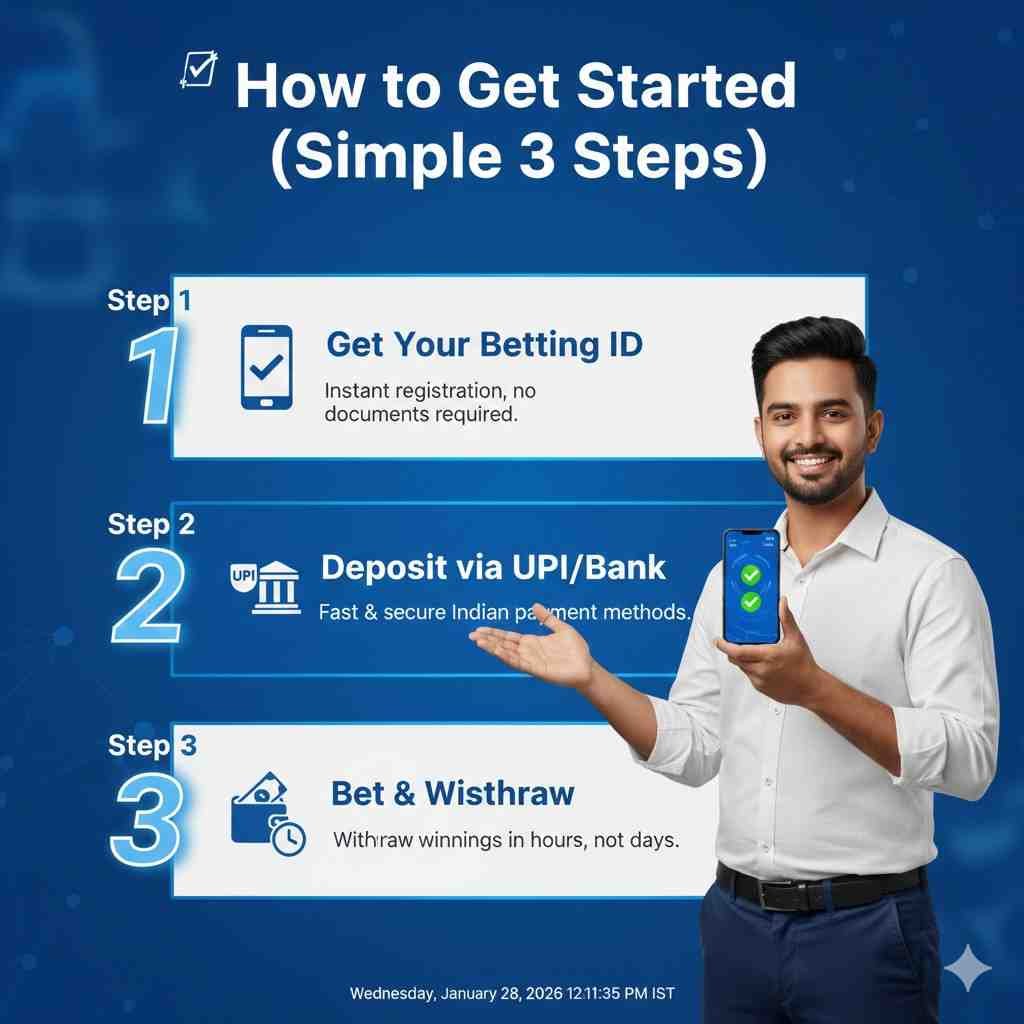 how to get betting id and withdraw money fast in india