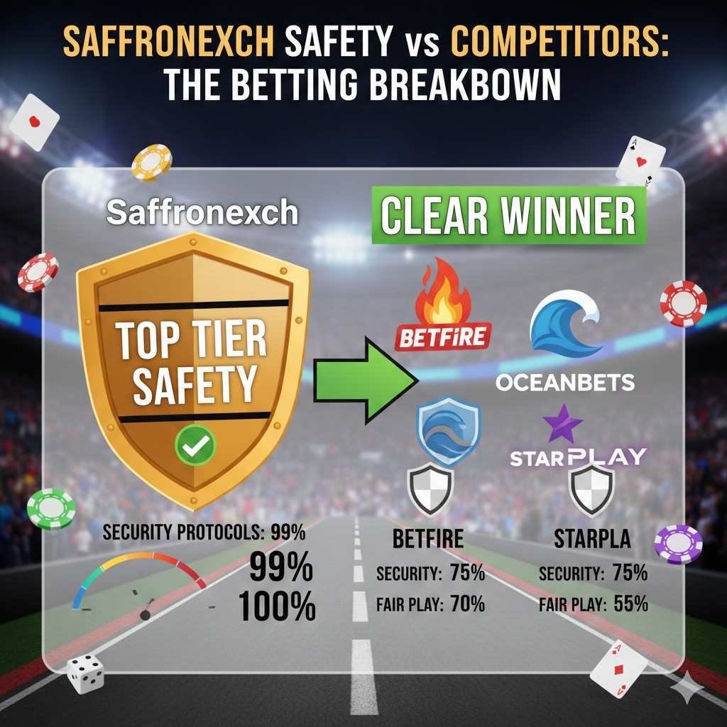 Saffronexch Safety vs Competitors Analysis Chart