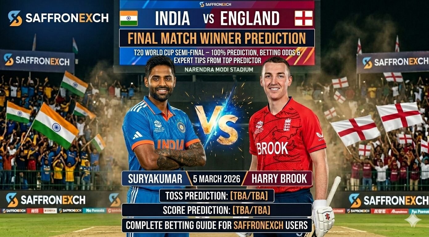 India vs England 5 March 2026: T20 World Cup Semi-Final – 100% Prediction, Betting Odds & Expert Tips from Top Predictor