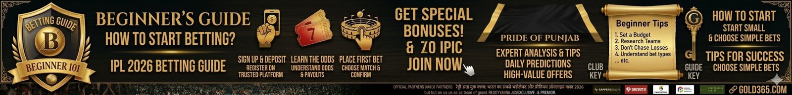 IPL 2026 Betting Guide for Beginners: How to Start Betting?