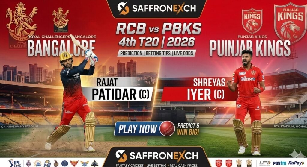 RCB vs PBKS IPL 2026 Match Preview: Prediction, Team Analysis & Betting Tips
