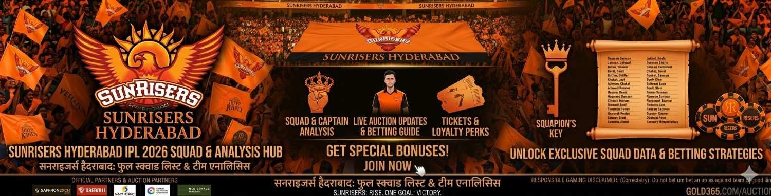 SRH IPL 2026 Squad: Full Players List, Team Analysis & Betting Guide