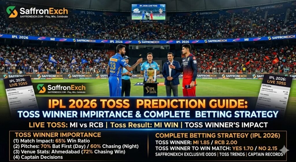 IPL 2026 Toss Prediction Guide: Toss Winner Importance & Complete Betting Strategy
