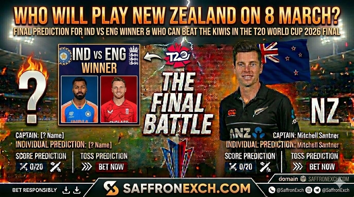 Who Will Play New Zealand on 8 March? My Final Prediction for IND vs ENG Winner & Who Can Beat the Kiwis in the T20 World Cup 2026 Final