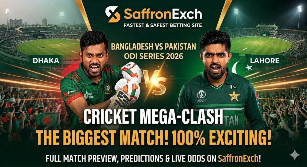 Bangladesh vs Pakistan 2026 ODI Series : Full Match Preview, Prediction, Betting Tips & Live Odds