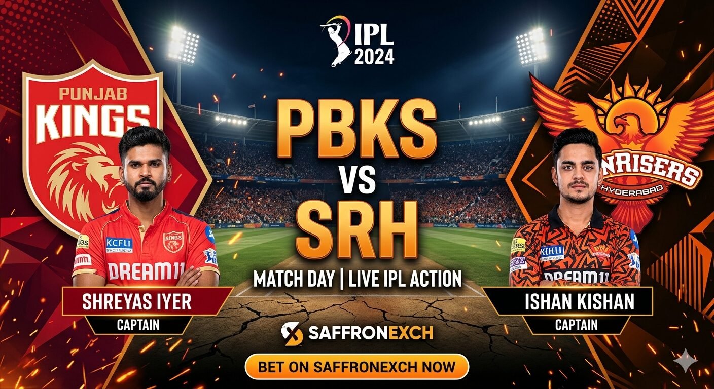PBKS vs SRH IPL 2026 betting– Bet on Punjab Kings vs Sunrisers Hyderabad with Saffronexch