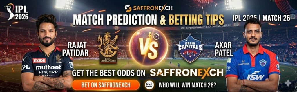 RCB vs DC Betting Tips & Match Prediction – IPL 2026 Match 26