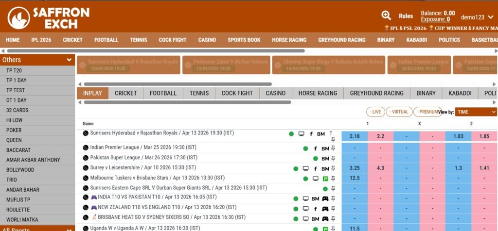 saffronexch live betting