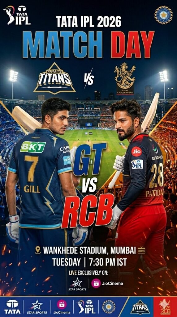 gt vs rcb dream11 team prediction 2026