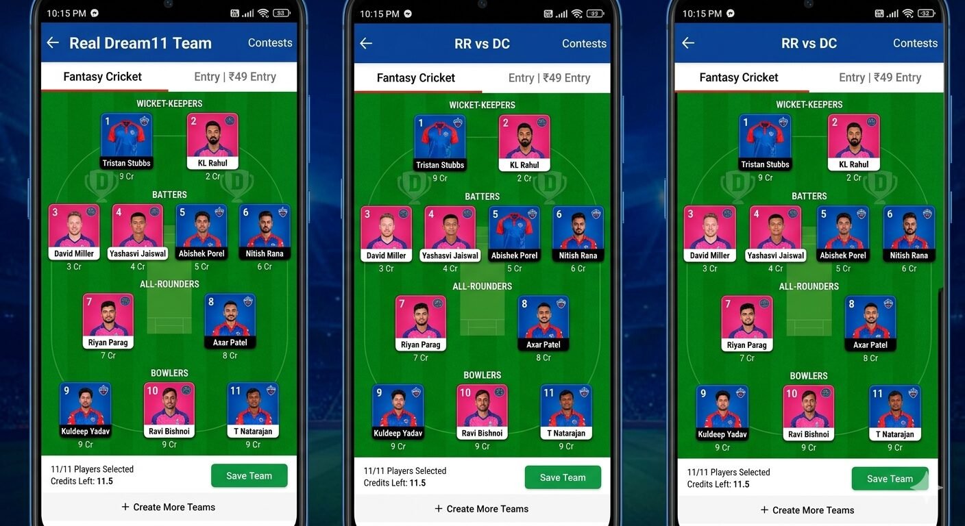 RR vs DC Dream11 Prediction Today Match 43rd IPL 2026: Top Fantasy Team, Playing XI, Jaipur Pitch Report & Player Stats